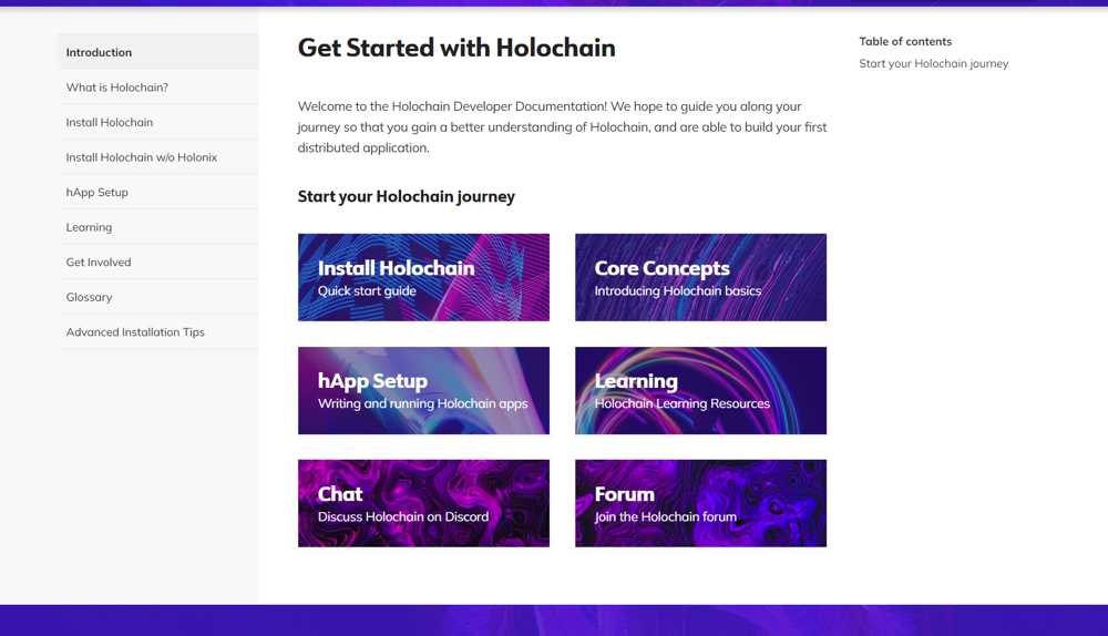 how to start with holochain?